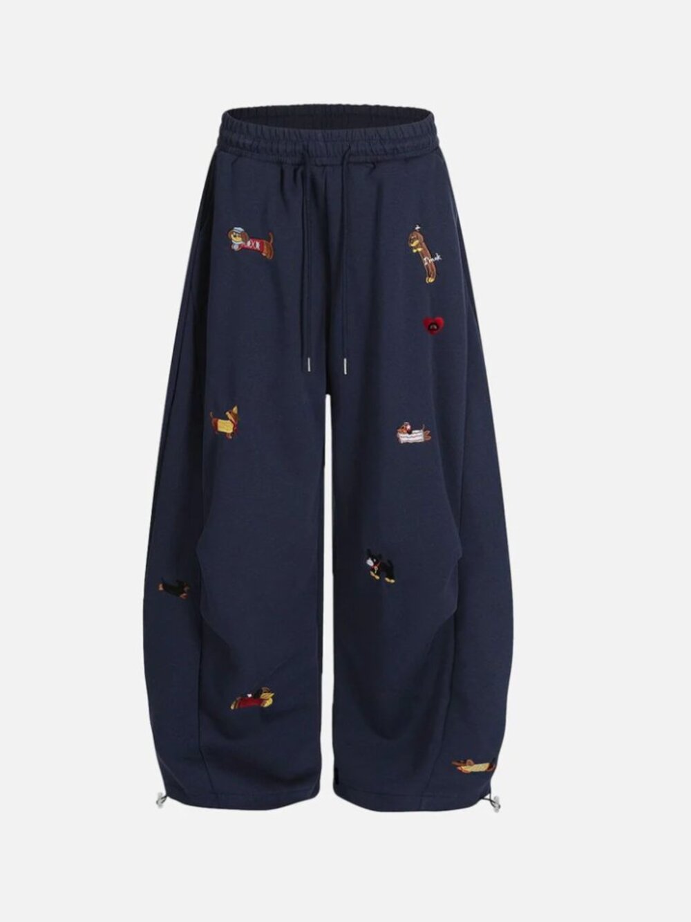 Dachshund Embroidered Oversized Sweatpants - Picture 2 of 4